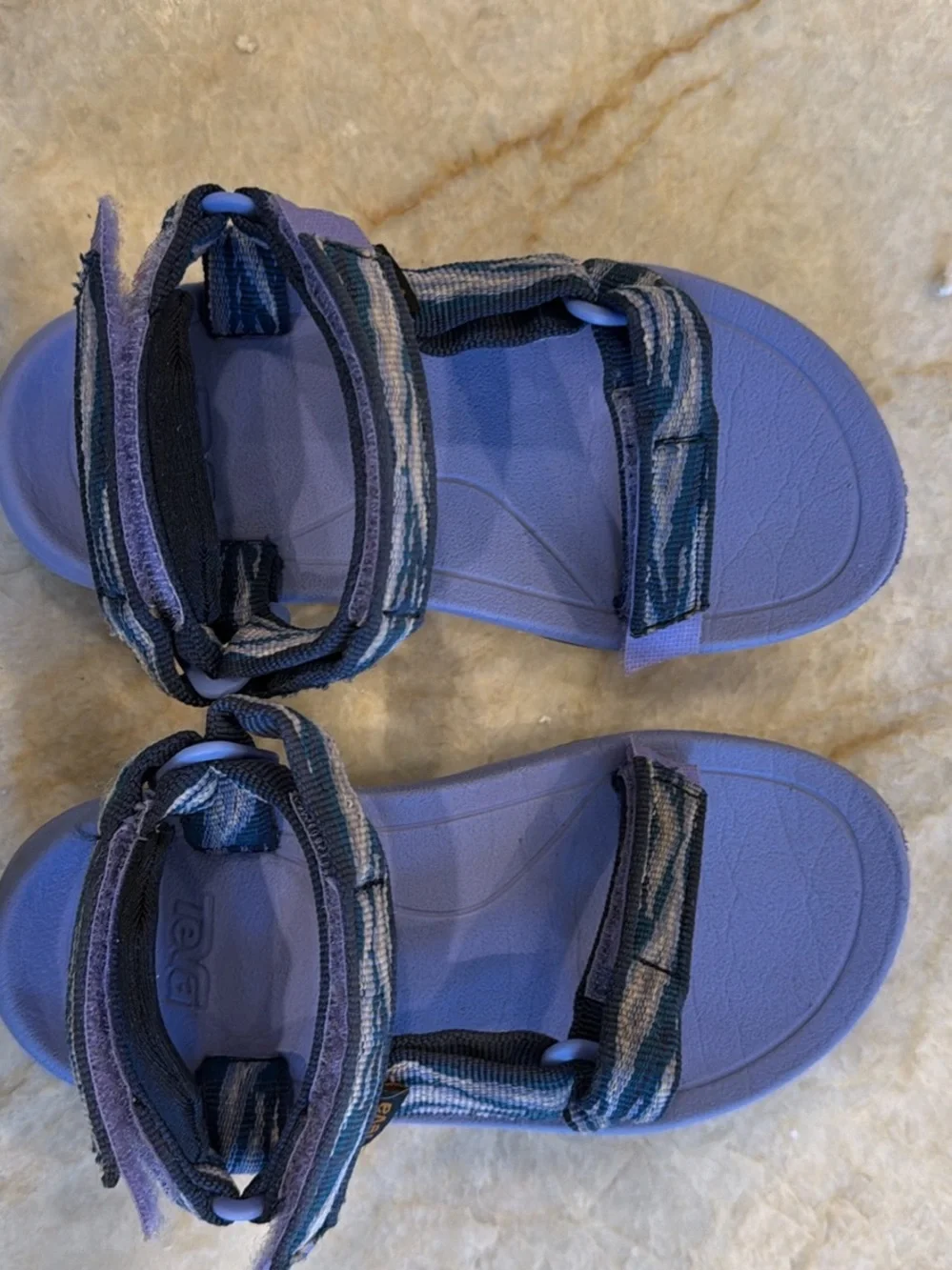 Girls purple Tevas